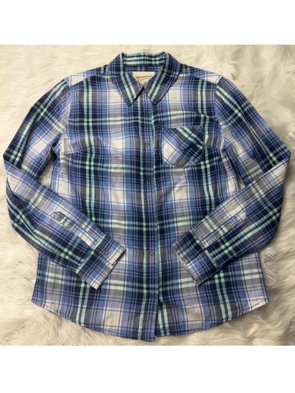 Blue Plaid flannel Shirt
